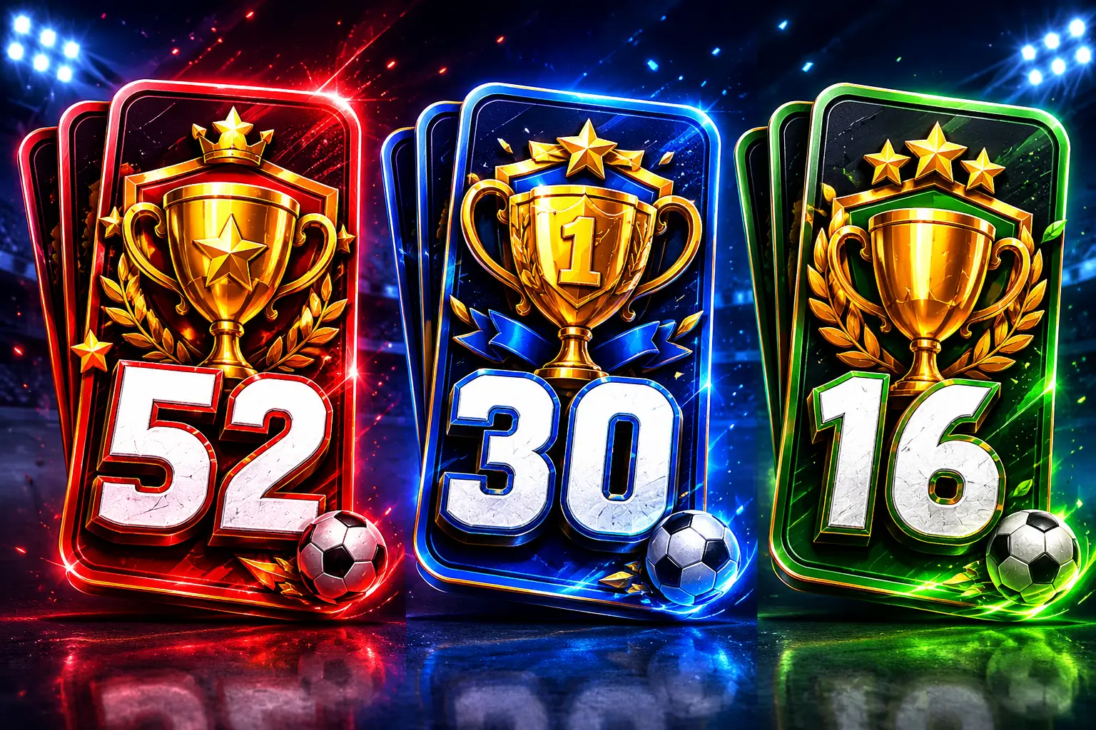 Soccer Clash deck selection screen