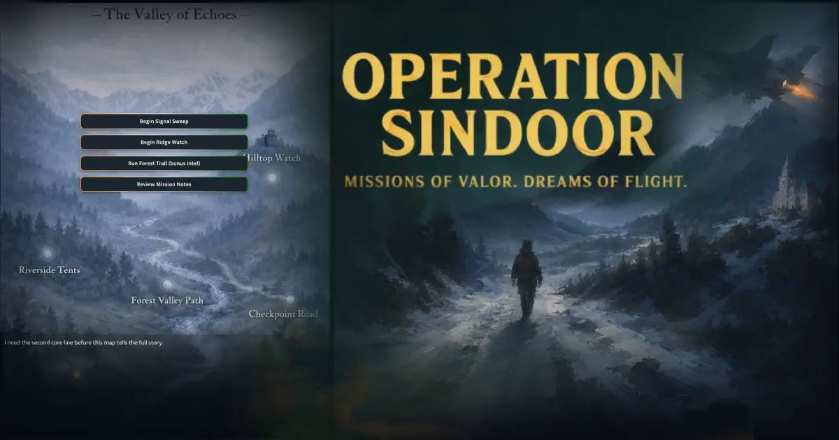 Clue investigation scene from Operation Sindoor
