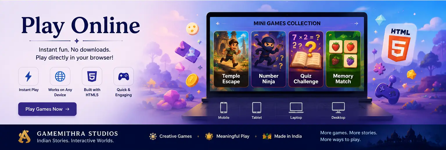Play Online browser game hub artwork
